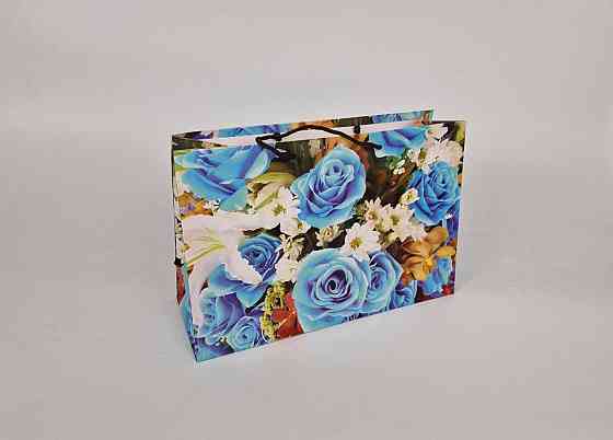 Бумажный большой горизонтальный пакет  36/22/10(артBG-022) (12 шт) Харьков