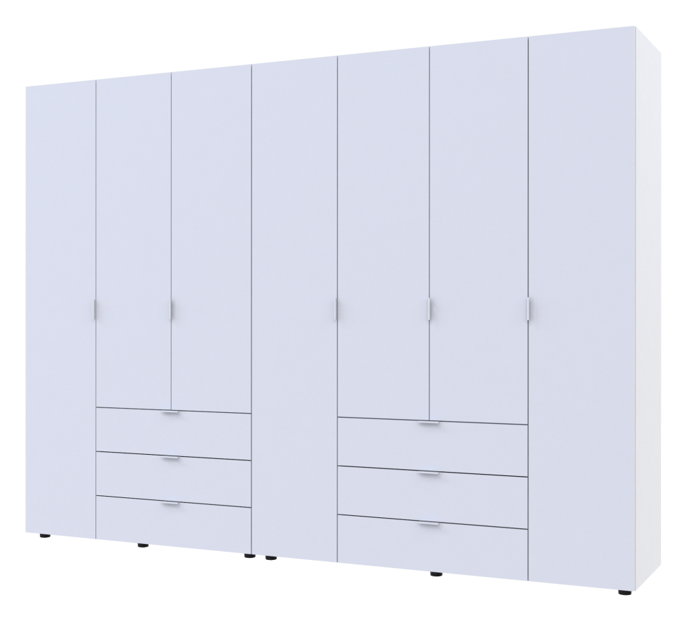 Комплект шаф для одягу Doros Гелар (2 шт.) 271,2х49,5х203,4 см Білий (DRS-011172) Львів - фото 1