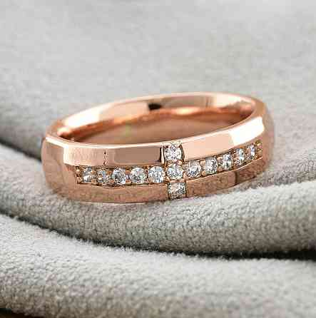 Кольцо Xuping позолота РО, 18 размер (ширина 5мм, вес 4.1г) Киев