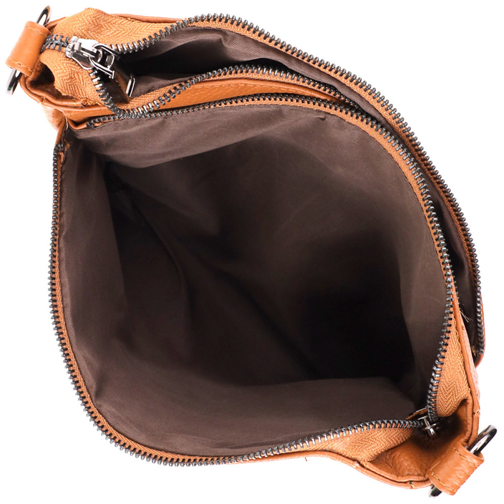 Жіноча сумка на два відділення з натуральної шкіри Vintage 23012 Коричневий Київ - фото 7