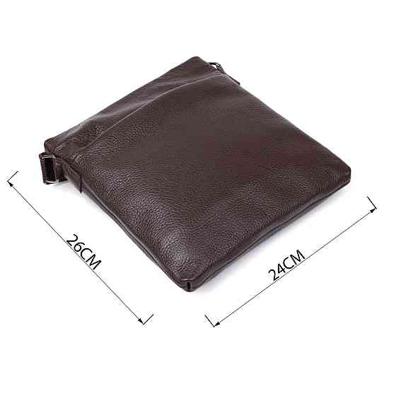 Шкіряна сумка чоловіча через плече SHVIGEL 11601 Коричневий Київ