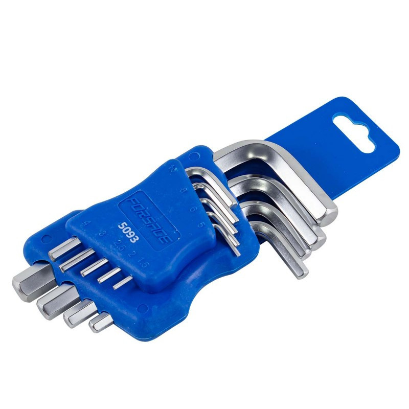 Набір ключів Г-подібних 6-граних, 9пр. (1.5, 2, 2.5, 3-6, 8, 10мм), в пластиковому тримачі Одеса - фото 2