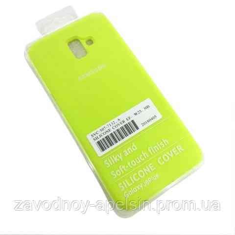 Samsung J6 Plus J610 Чохол силіконовий Silicone Cover (жовтий) Одеса