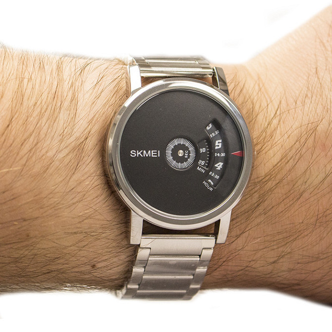 Мужские часы Skmei 1260 оригинальные silver black Винница - изображение 4