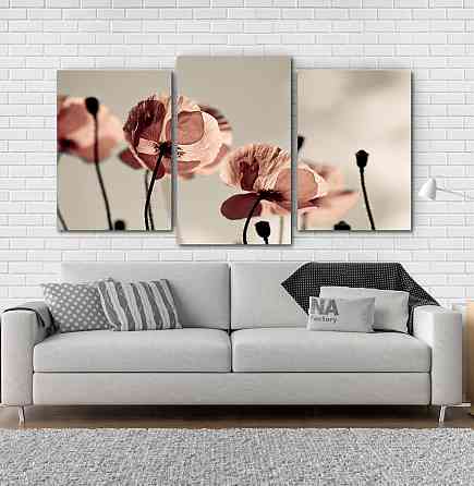 Модульна картина Квіти Art-45_3 Київ