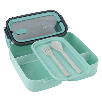 Ланч-бокс детский Kite двойной с наполнением 1400 мл, зеленый (K23-183-2) Винница - изображение 3