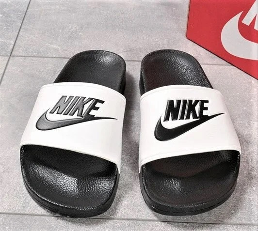 Шльопанці Тапочки Nike Сланці Чорні Білі Жіночі Найк (розміри: 36,37) Дніпро - фото 7