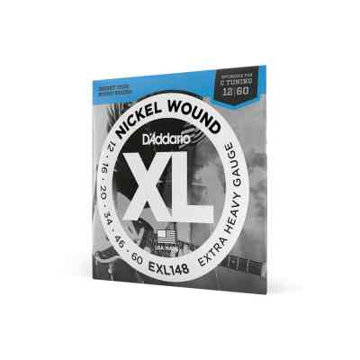 Струни для гітари D'Addario XL Nickel Wound Extra Heavy (12-60) (EXL148) Вінниця