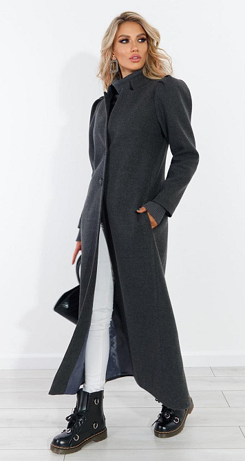 Длинное кашемировое пальто (42) Киев - изображение 4