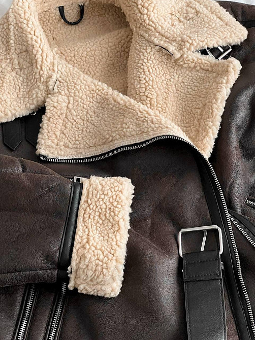 Жіноча стильна та тепла дублянка дублянка 46 Одеса - фото 10