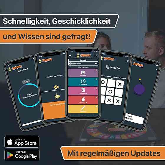 Настольная игра с приложением и интерактивной викториной для 3–6 игроков семейная party с мини-играми Киев