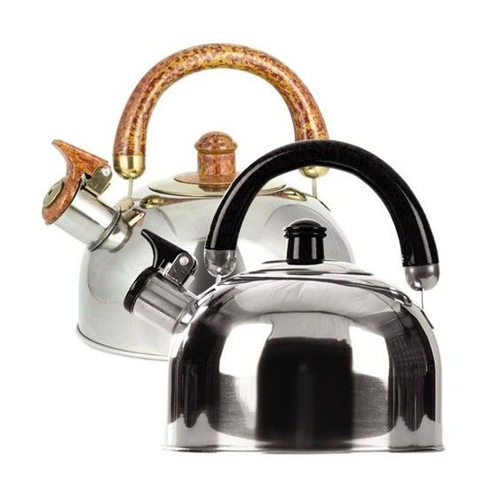 Чайник 2,5 л металевий з бакеліт.ручкою (ручка: чорний,дерево) MR-1300 Maestro Житомир - фото 1