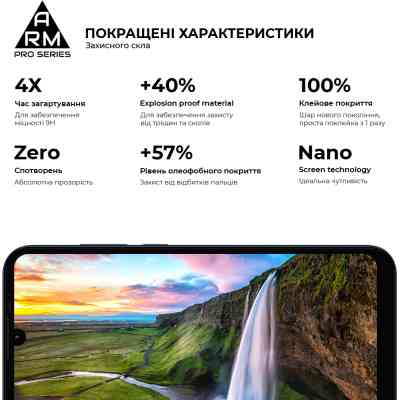 Стекло защитное Armorstandart Pro Motorola E6i Black (ARM59409) Винница