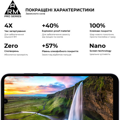 Скло захисне Armorstandart Pro Motorola E6i Black (ARM59409) Вінниця - фото 4