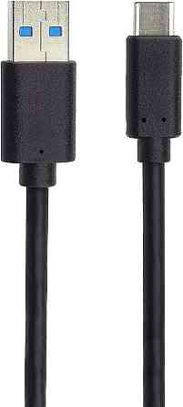 Кабель PremiumCord USB 3.2 Gen 2 A→C чорний 0.5 м SuperSpeed 10 Gbit/s 60W (20V/3A) для заряджання та передачі даних Київ