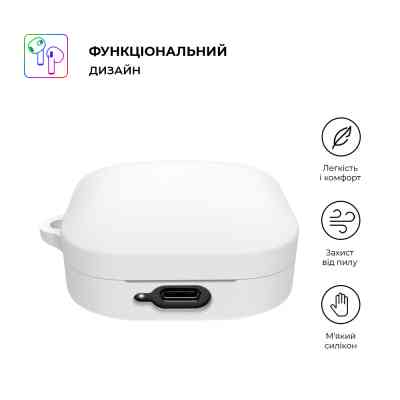 Чехол для наушников Armorstandart Hang Case для Xiaomi Redmi Buds 6 Active White (ARM81091) Винница