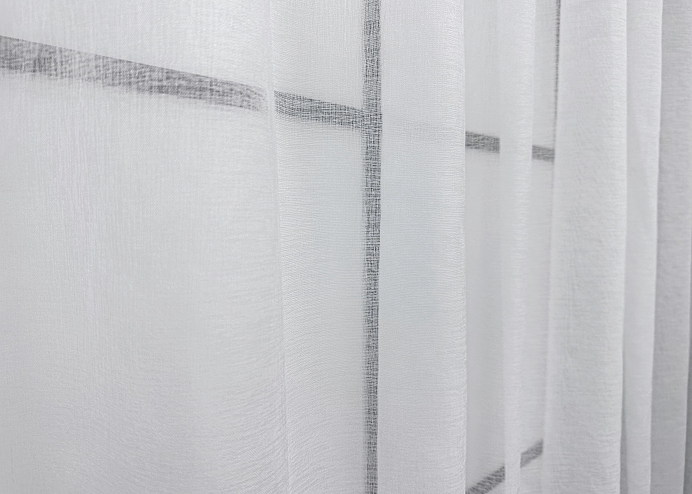 Тюль VR-Textil 1276т Мікро-льон однотонний Білий 270х170 см (43-171) Київ - фото 4