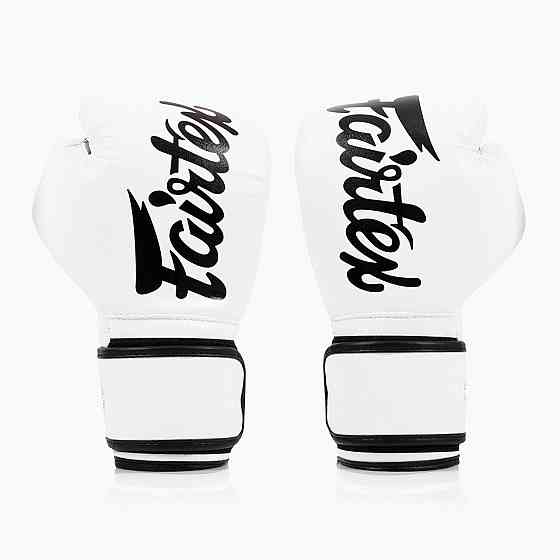 Боксерські рукавиці Fairtex BGV14 White 12 унцій (бинти в комплекті) Каменское