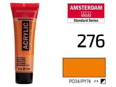 Фарба акрилова AMSTERDAM (276) AZO Оранжевий 20 мл Royal Talens Київ