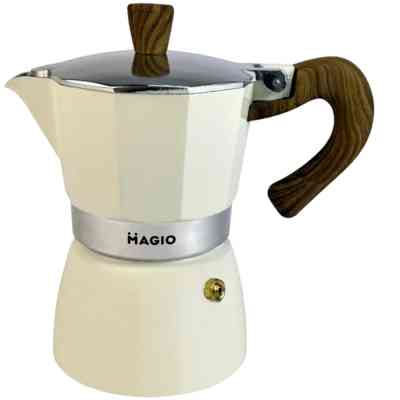 Гейзерна кавоварка Magio Бежева 3 порції 150 мл (MG-1007) Вінниця