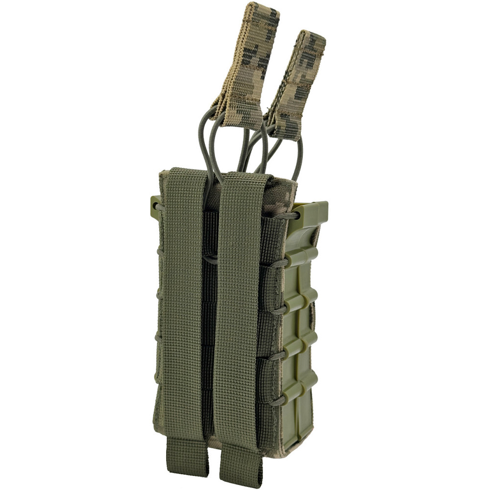 Підсумок на 2 магазини жорсткий з фіксаторами Піксель ММ-14 Cordura 1000 D Київ - фото 2