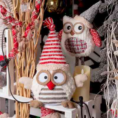 Прикраса декоративна Novogod`ko Сова в ковпачку, 30 см (974011) Вінниця