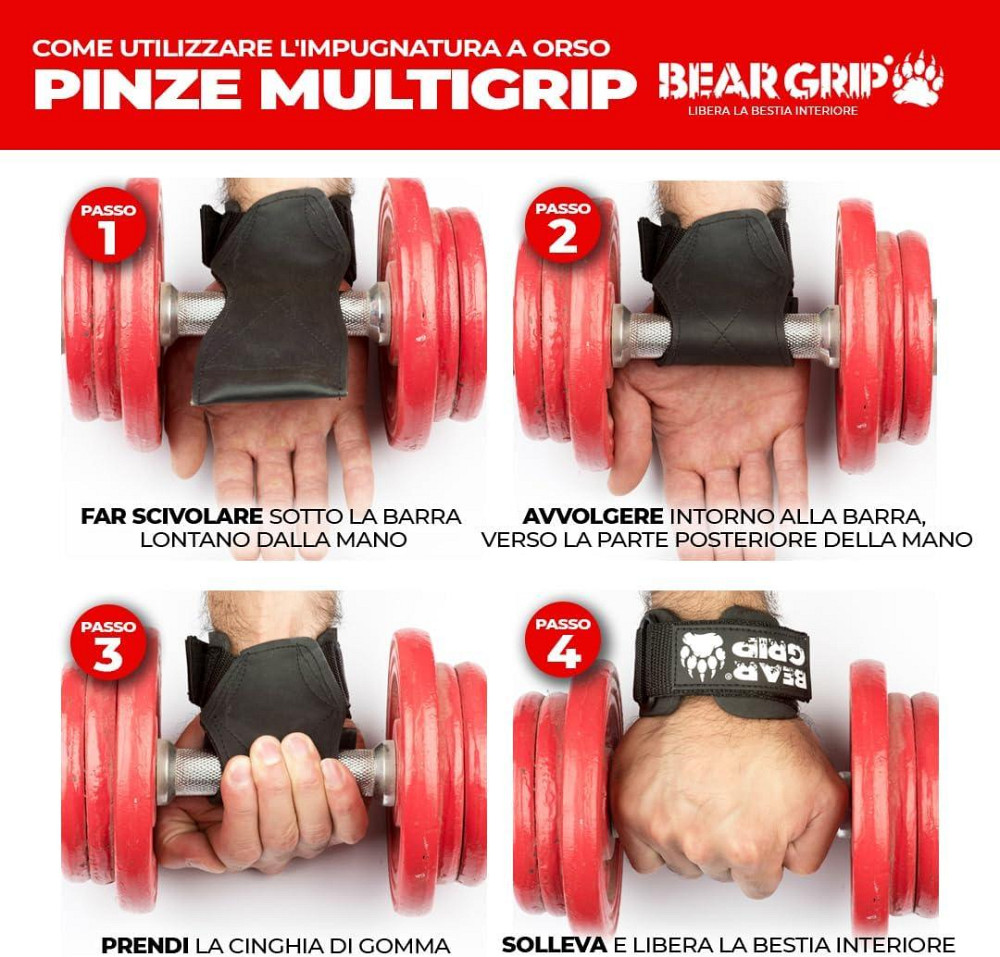 Ремінці для підняття важких предметів для важкої атлетики BEAR GRIP Multi Grip Small Луцьк - фото 2