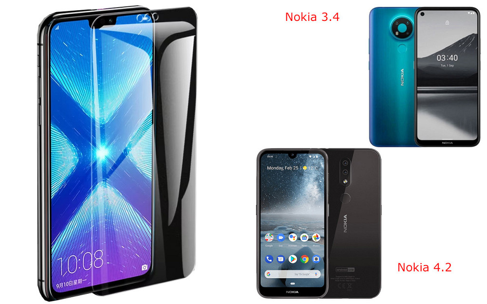 Защитное стекло NeoGlass для Nokia 3.4, Nokia 4.2 – ультрапрозрачное и устойчивое Киев - изображение 2