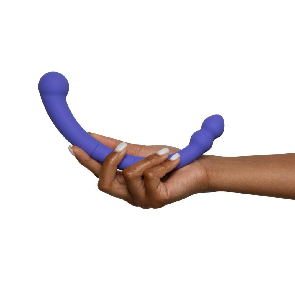 Двухсторонний вибратор Good Vibes Leah, фиолетовый Sex Aura Киев - изображение 8