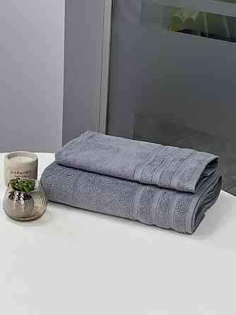 Комплект полотенец Ideal Textile Косичка 2 шт (50х100 см 100х150 см) (56860755) Сірий Черновцы