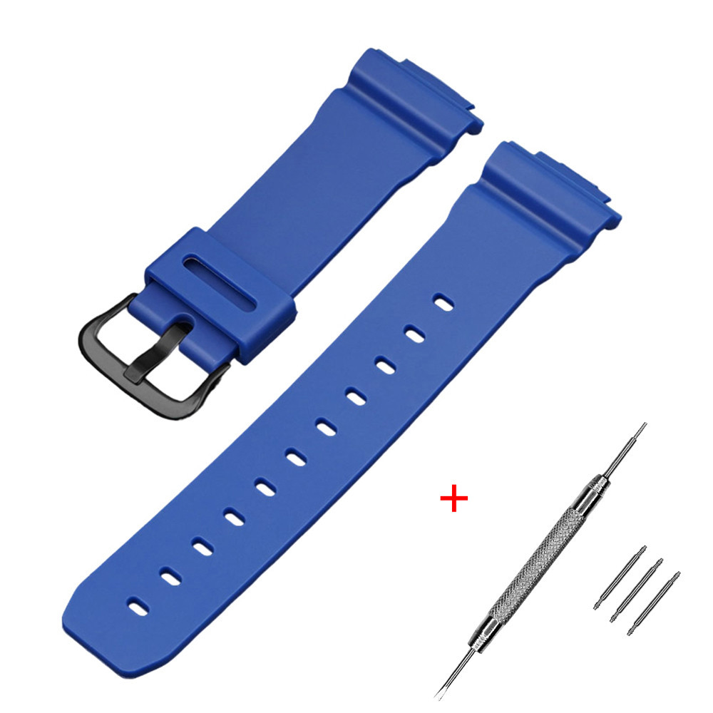 Ремешок для Casio G-Shock DW-5600/6900/G-5600/GW-M5610 Blue Black SBR Киев - изображение 1