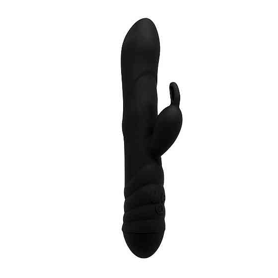 Вибратор-кролик Adrien Lastic Twister с ротацией, черный Sex Aura Киев