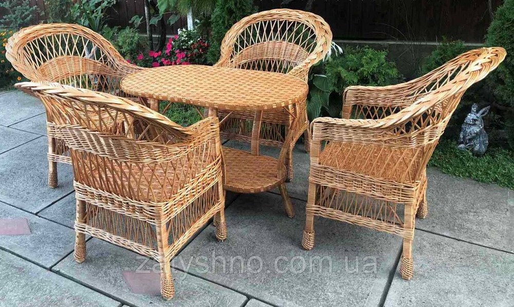 Мебель из лозы плетеная  | Плетеная мебель дачная |мебель плетеная   с овальным столом Киев - изображение 2
