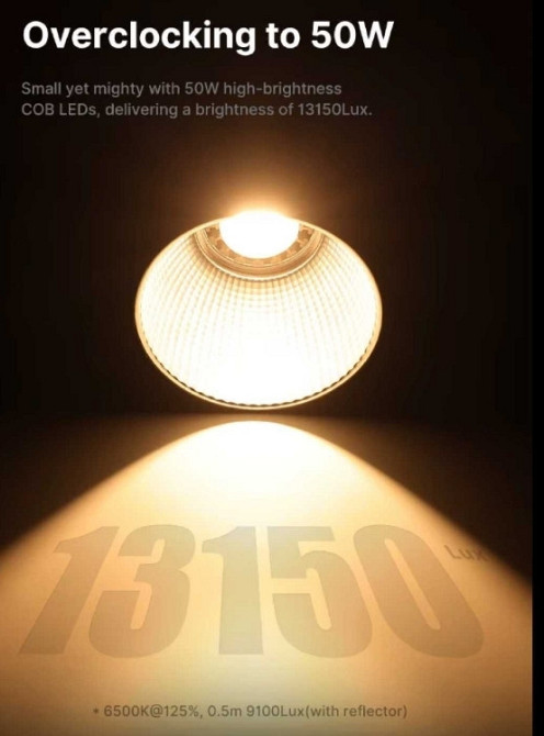 Ulanzi L023 40W Pro – професійне бі-колірне COB-світло 40W Харків - фото 4