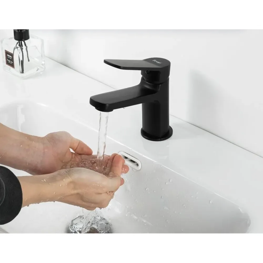 Смеситель для умывальника Frap F1062 черный Киев - изображение 2