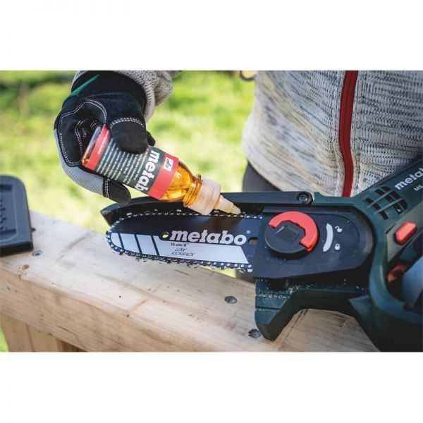 Потужна ручна акумуляторна ланцюгова пила Metabo MS 18 LTX 15 каркас MetaBox : без АКБ, шина 15 см Київ - фото 10