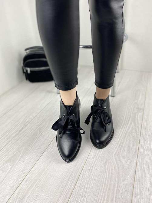 Черевики жіночі VALIENTE чорні натуральна шкіра 36р. (3245) Коломыя - изображение 2