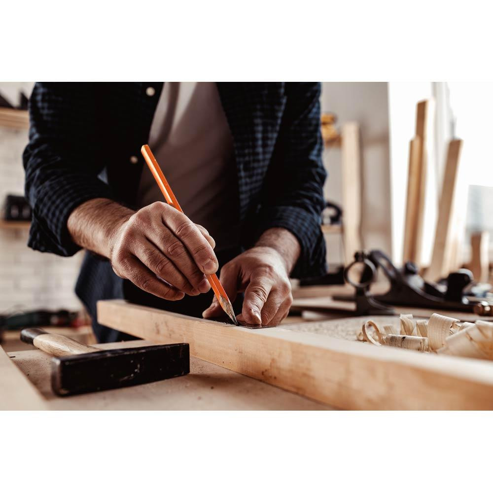 Олівець будівельний, HB 180мм, OCTAGON, помаранчевий, DIY-PC2OC18OR/48D Київ - фото 3