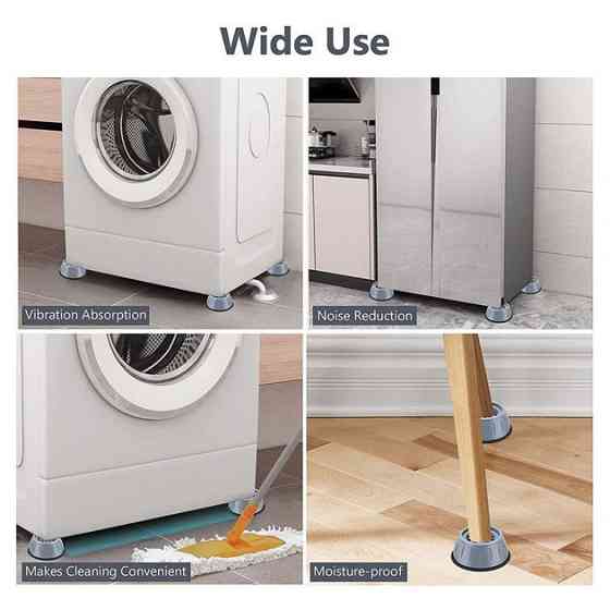 Антивибрационные подкладки усиленные, Подставки для ножек стиральной машины, Подставки KJ-597 под стиралку Киев