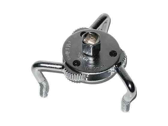 Съемник масляного фильтра краб 45 - 110 мм 3/8"+1/2", изогнутый Alloid С-4566B Винница