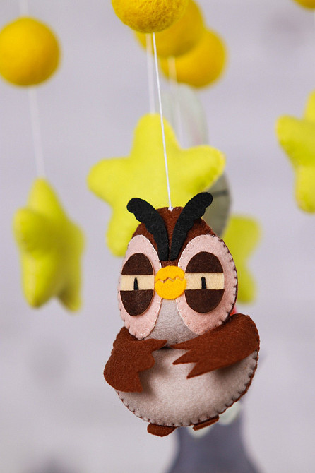 Дитячий музичний мобіль на ліжечко для немовлят WooolyWool "Вінні-Пух" з 35 мелодіями (М003) Київ - фото 7