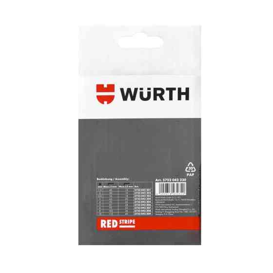 Набор ключей Wurth Г-образных Torx TX9-40 Red Stripe 8шт Львов