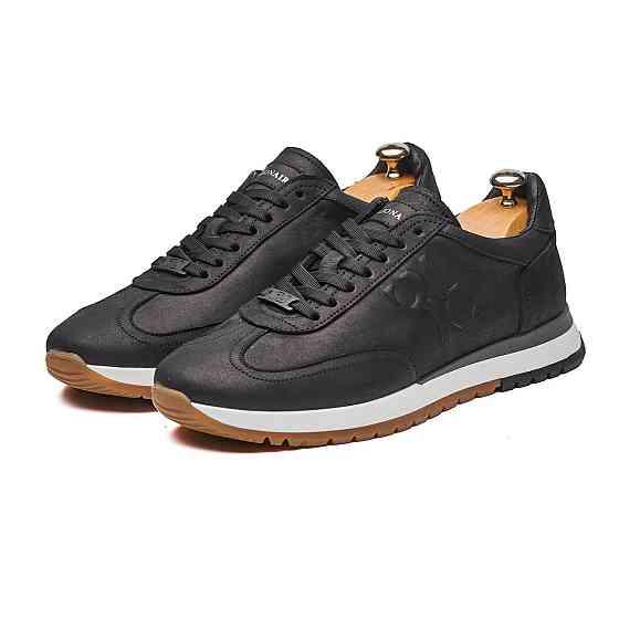 Стильні люксові чоловічі кеди з італійської натуральної шкіри МВ-159 ч/м Харків