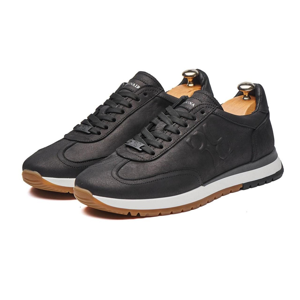 Стильні люксові чоловічі кеди з італійської натуральної шкіри МВ-159 ч/м Харків - фото 2