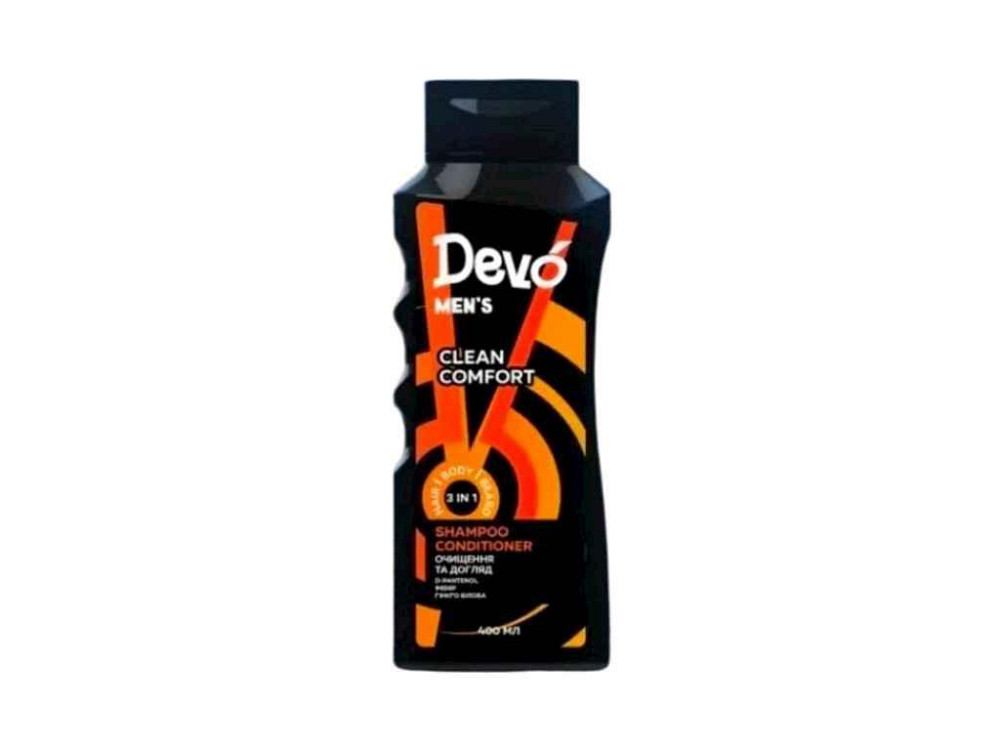 Шампунь-кондиціонер 400мл Clean comfort Mens ТМ DEVO Київ - фото 1