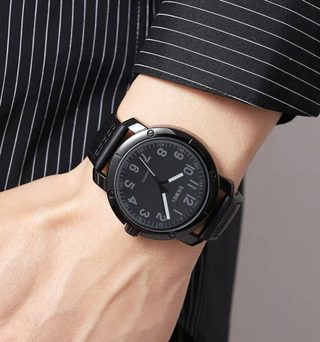 Класичний наручний чоловічий годинник Skmei 1987 Чорний Київ - фото 7