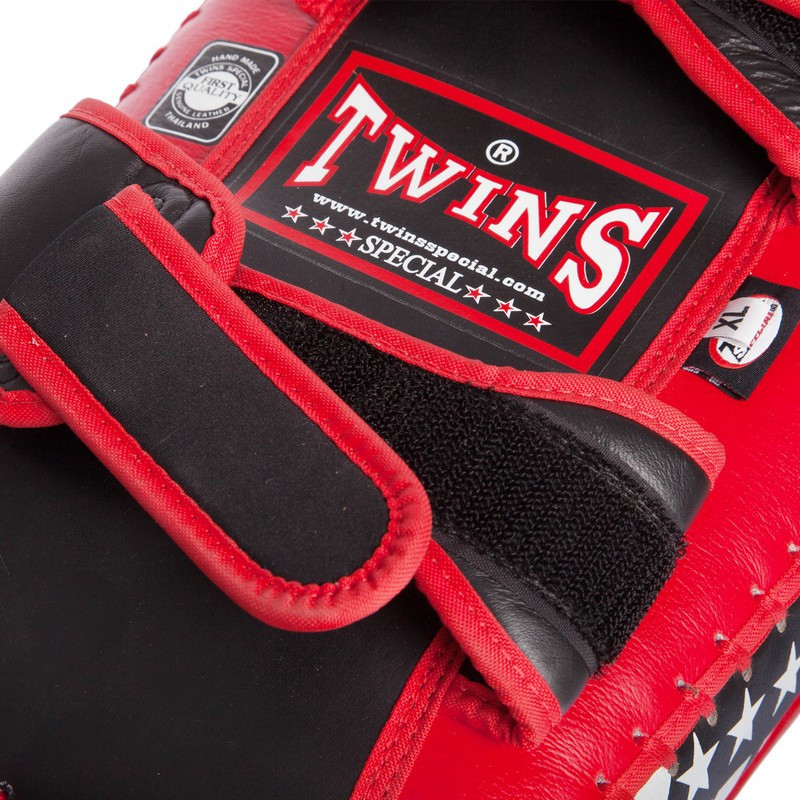 Пады для тайского бокса Тай-пэды TWINS FKPL2-43-M размер 37х19х9 см красный Киев - изображение 5