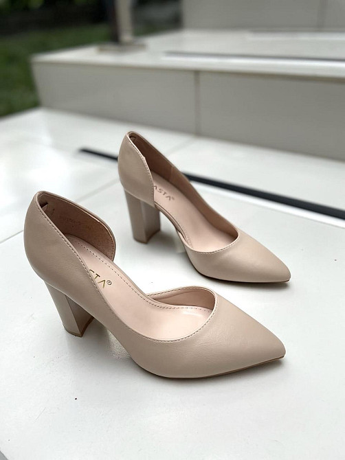 Туфлі жіночі TRASTA бежеві еко-шкіра каблук 8 см 36 р. ( -3) Коломия - фото 3