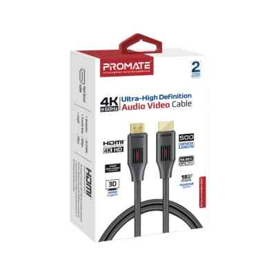 Кабель мультимедийный HDMI to HDMI v.2.0 prolink4k60-500 Promate (prolink4k60-500) Винница