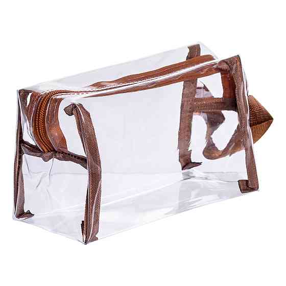 Yiwu Набір прозорих жіночих косметичок для дому 2 (шт) Коричневий HP-16-3K Коломия